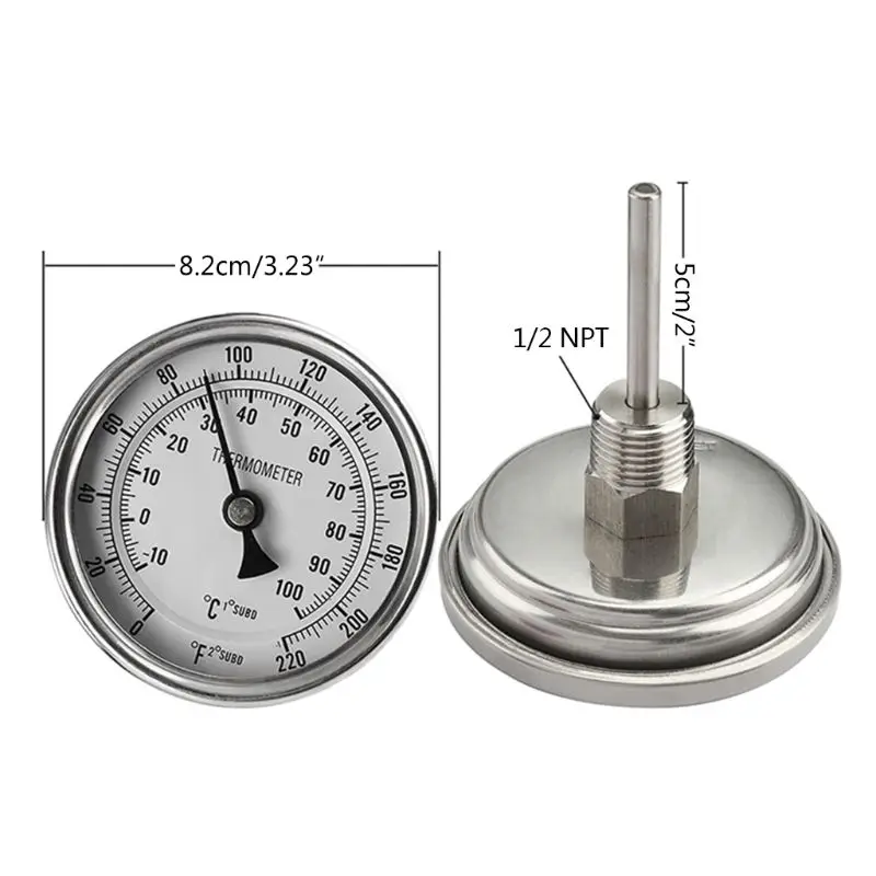 

Stainless Steel Thermometer for Cooking Instant Read Waterproof Thermometer
