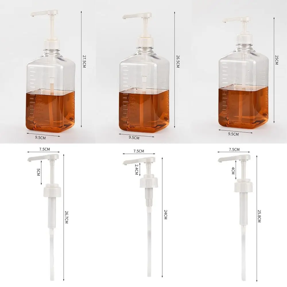 Syrup Dispenser 1600ml 5/8/10CC Multi-Function Squeeze Hand Pressure Fructose Quantitative Liquid Pump Honey