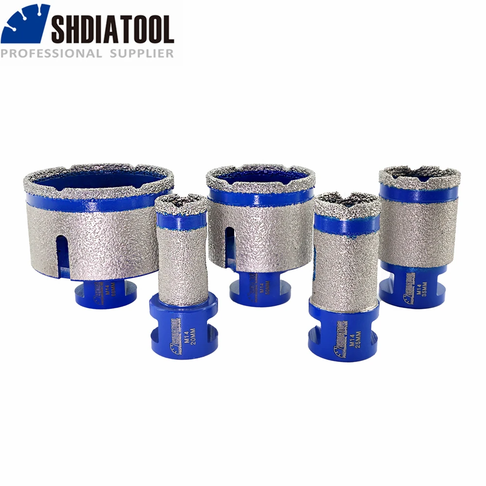 

SHDIATOOL 2pcs Diamond Drilling Finger Milling Bits 50mm Ceramic Tile Granite Shaping Marble Enlarge Bevel Holes Countertop