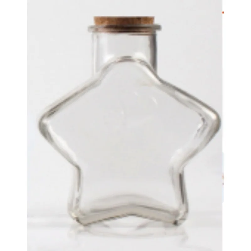 DIY Bottle Star Bright Large Medium Small Five-pointed Star Wishing Decorative Glass Bottle for Gifts and Crafts