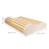 Bamboo Pillow Bed Pillows Bathtub Neck Sweat Steam Cushion Elder Rest Breathable Cooling 4