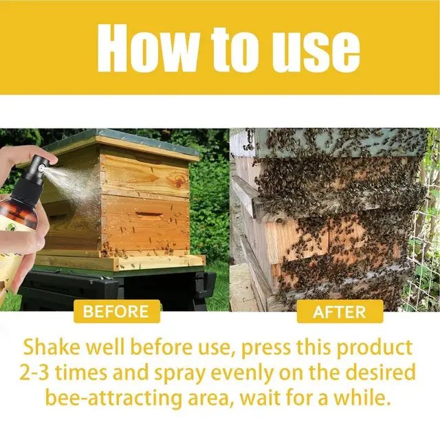Carpenter Bee Vonzza A Permetezett Természetes Méhcsalád Esszencia Csali Szerszámot Szabadtéri Házkerti Udvar Talaj Pollen Illata Spray -Hez - Image 5