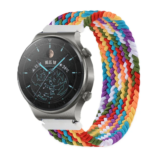 Braided Nylon Solo Loop Strap – 20mm/22mm Adjustable Bracelet Band