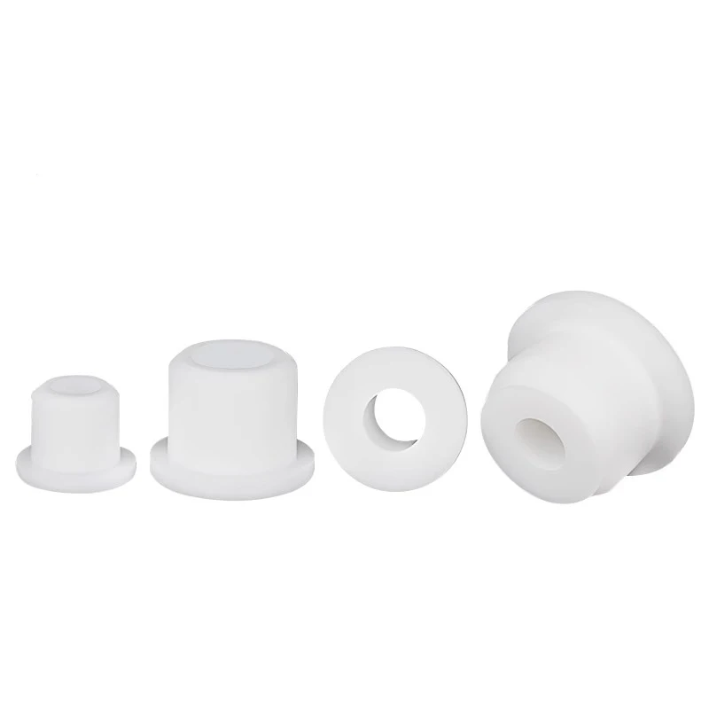 Black White Hole Plug 3.3-113.6mm Round Hollow Silicone Rubber Grommet Wire Cable Wiring Protect Bushes O-rings Sealed Gasket