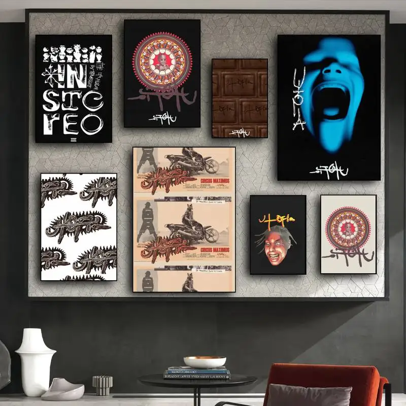 Travis Scott Utopia Poster Stampa Immagini A Parete Soggiorno Decorazione Della Casa Piccola