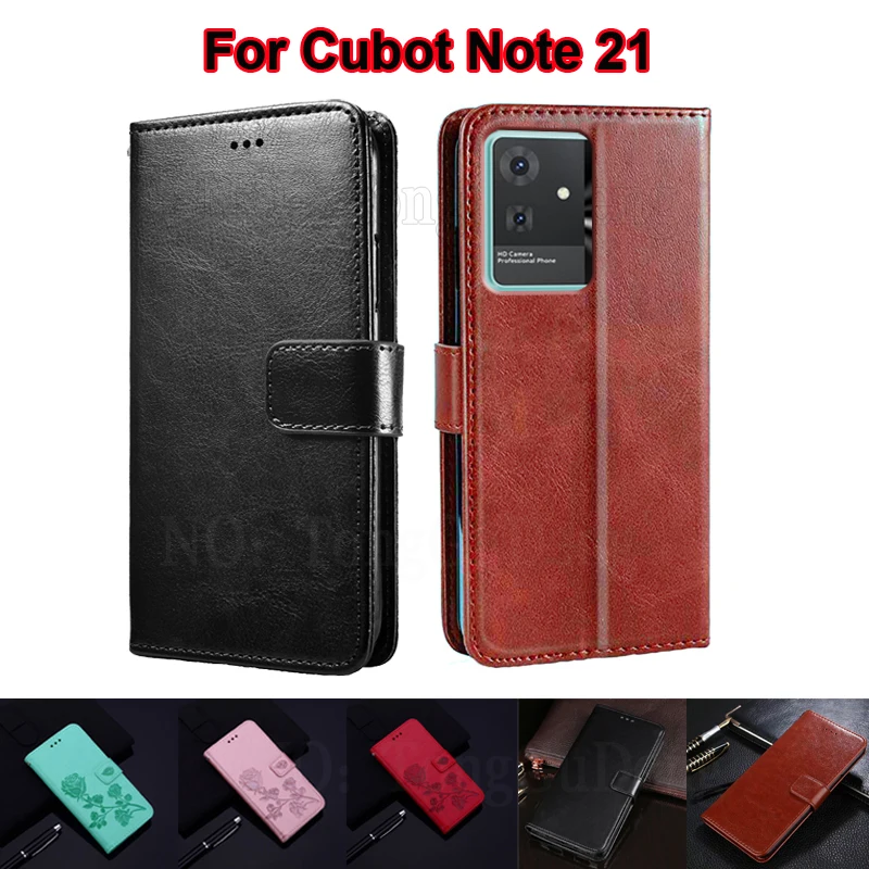 

чехол на Cubot Note 21 Case Wallet Capa Fundas Coque Leather Phone Cases For Capinha Cubot Note 21 6.56" Note21 Cubot Flip Cover