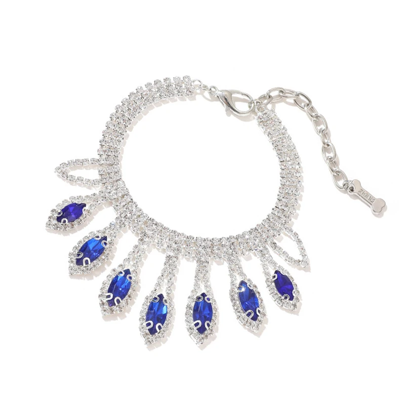 Collare Per Cani Con Decorazioni Di Lusso Gioielli Con Diamanti Collana Da Sposa Collare Regolabile Per Cuccioli Gattino Piccoli Animali