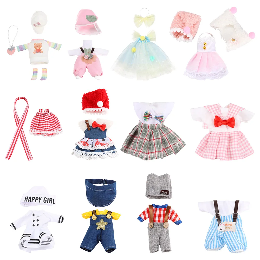 

New 10cm Ob11 Dolls Kawaii Pocket Doll with Clothes Outfit Dress Surprise 1/12 Baby Bjd Dolls Figure Action Toys for Girls Gifts