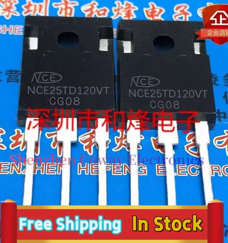 

10PCS-30PCS NCE25TD120VT TO-247 IGBT 1200V 25A In Stock Fast Shipping