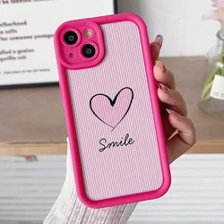 Pink Love Heart Wrist Chain Lanyard Phone Case Cover for Xiaomi 11i (J31-Rose)