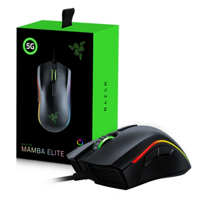 Razer Mamba Elite Wired Gaming Mouse Chroma Lighting 16000 DPI 5G Optical  Sensor 9 Programmable Buttons Ergonomic Design Mouse - AliExpress