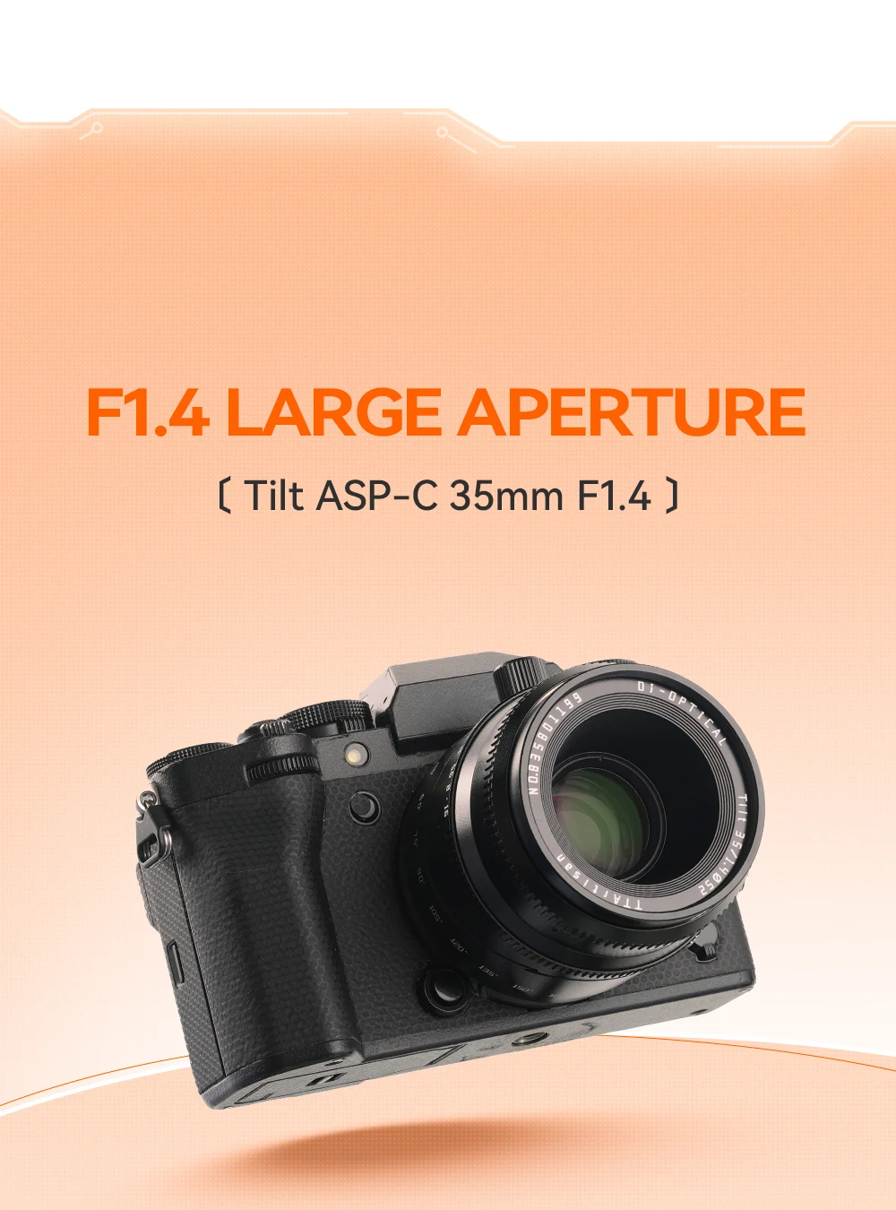 TTArtisan 35mm F1.4 Tilt Portrait Lens Fr Sony E Fujifilm X Nikon