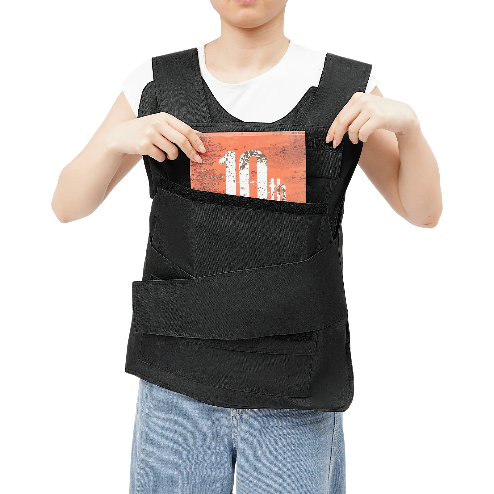 Anti-Stich-Weste mit Handschuhen + Aufbewahrungstasche, Körperschutzweste, Sicherheits-Safe-Schutzjacke, Sicherheit, taktischer Stich, verstellbare Schulter/Taille – Detail 20