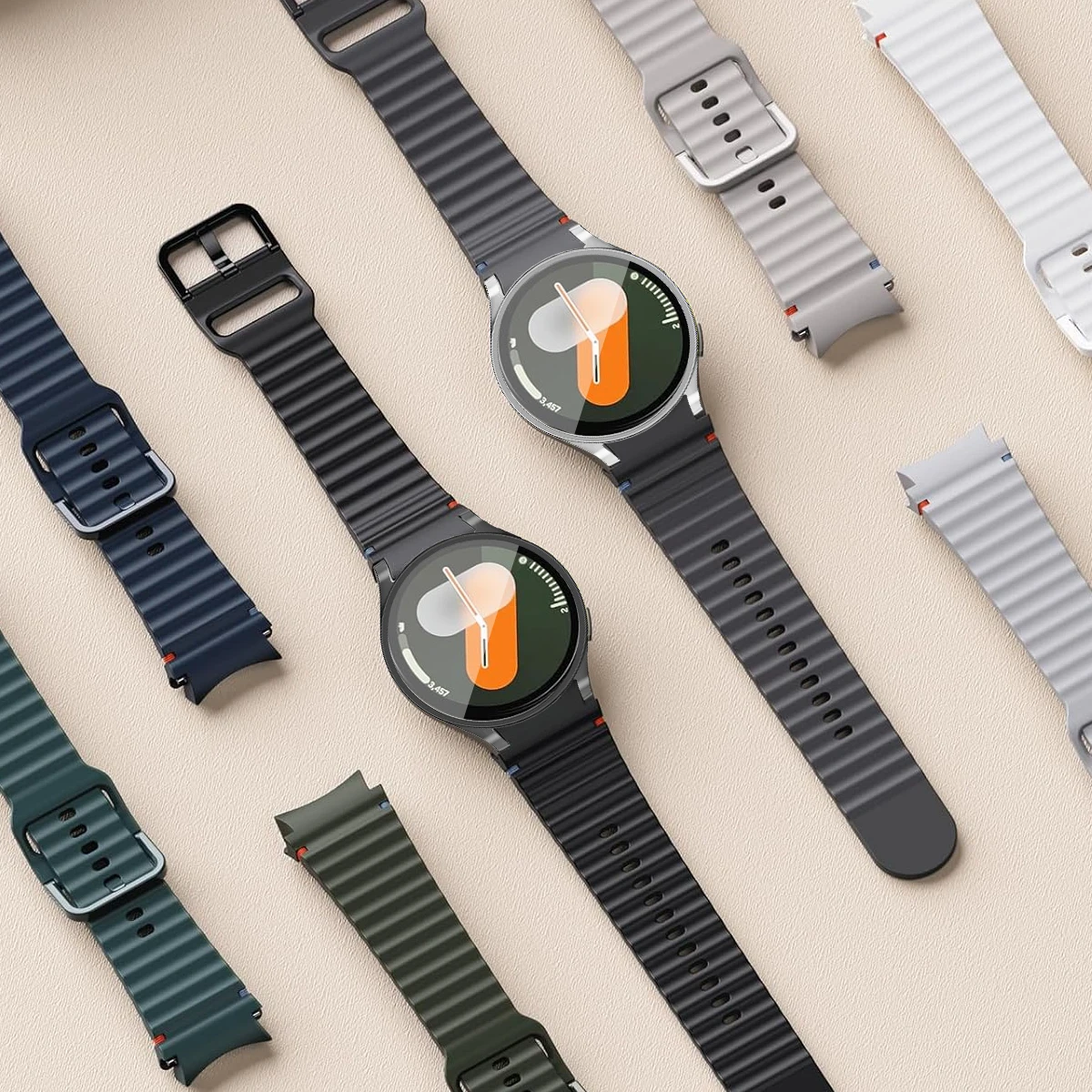 Sports Strap with Soft Silicone Bracelet and TPU Protective Cover