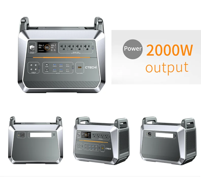 YYHC EU Stock 220V Solar Generator Lithium LiFePO4 Battery 1000w 3000W 5000w Portable Solar Power Bank Charger Station