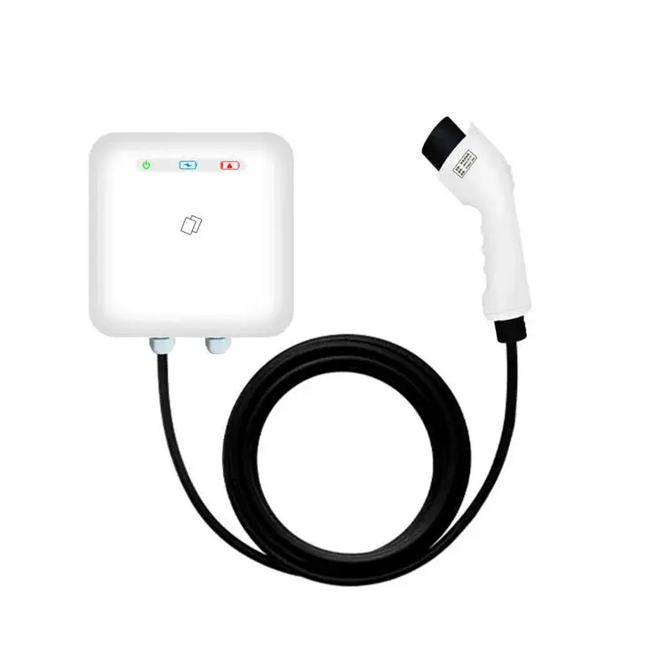 Wallbox Stazione Di Ricarica Elettrica Rapida Rfid Card/Plug And Charge/App Caricabatterie Ev 7Kw Tipo 2 Caricabatterie Ca Ev 1 Fase 220V