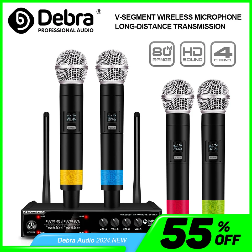 Microfono Dinamico USB/XLR D Debra Con RGB E Monitor Cuffie – 192kHz/24bit Per Podcast, Streaming E Home Recording
