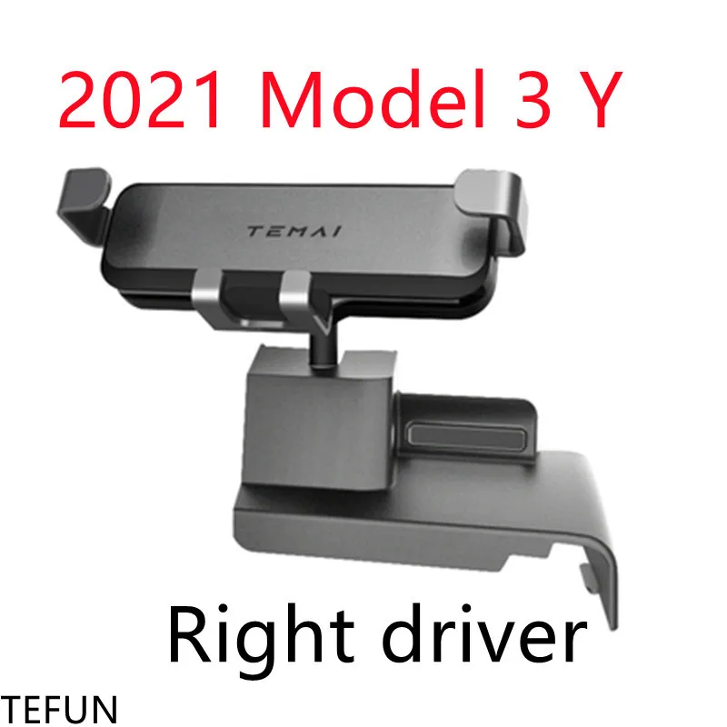 SylvToyVX Handyhalterung für Tesla 2021 2022 2023 Model 3 und Model Y Left  Rudder Auto KFZ Handy Halterung 360° Drehbar Handyhalter Auto für iPhone