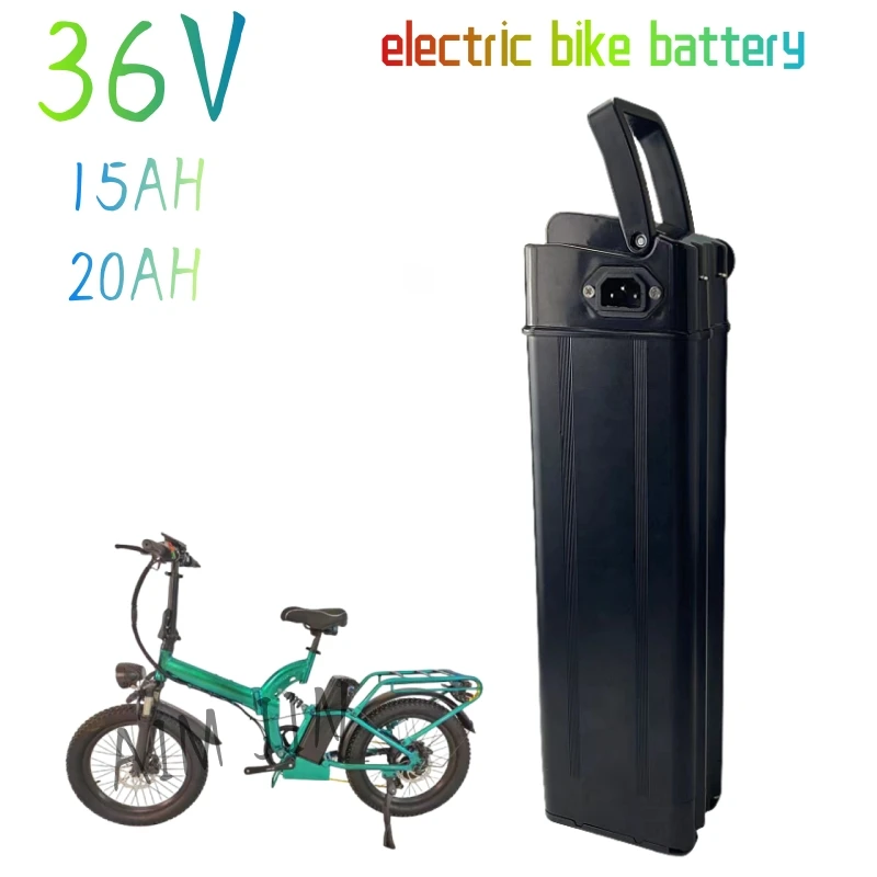 

Silver Fish Battery 36V 15ah 20ah 18650 Ebike Battery Lithium Ion Electric Bicycle Battery For 250W 350W 500W 1000W Motor