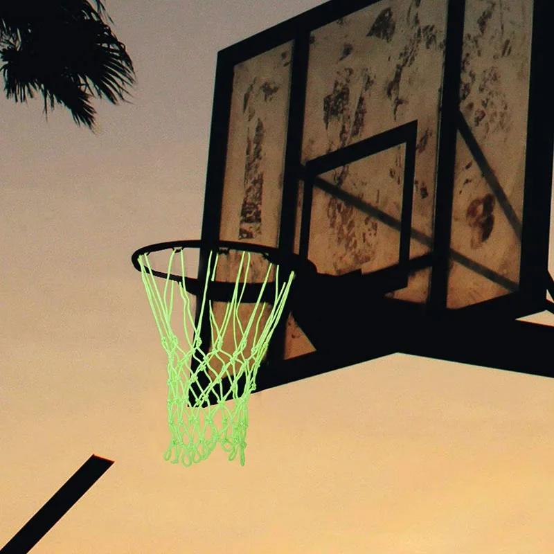 Glow in The Dark Basketball Net Heavy Duty Nylon Basketball Net for