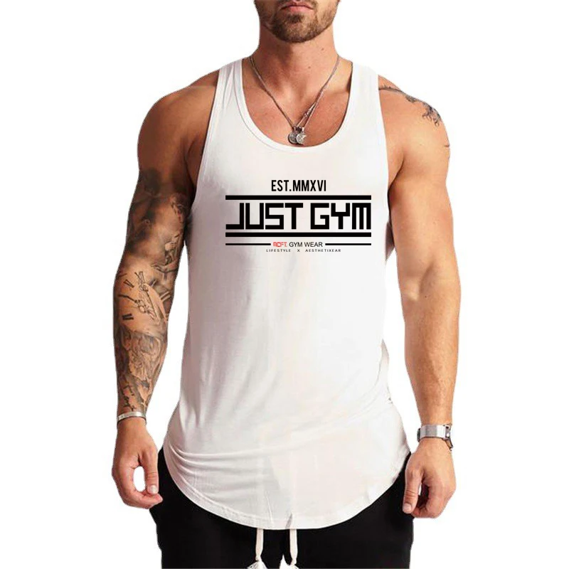 

Summer Running Sports Tank Top Men's Sleeveless Sweatshirt Cool and Breathable Gym Clothes