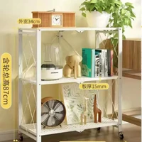 Support de rangement de cuisine sans Installation, chariot roulant polyvalent, support de four à micro-ondes, étagère de rangement pour comptoir 1