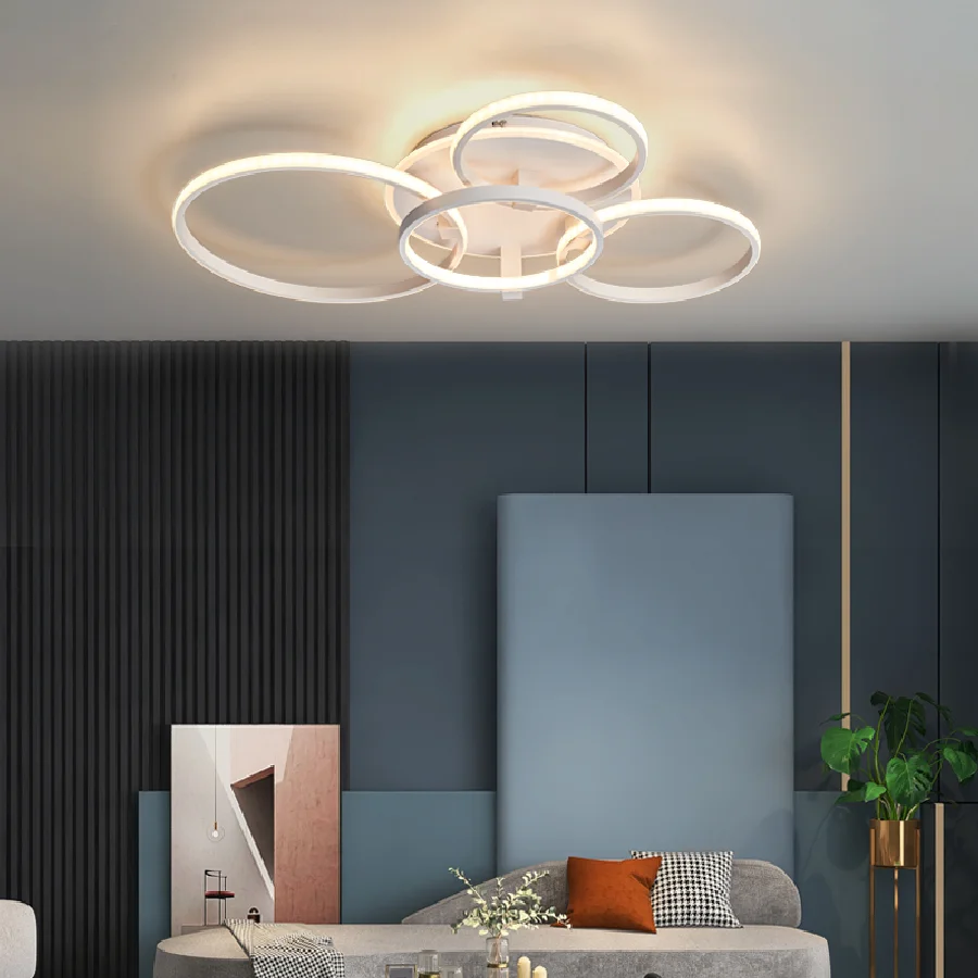 

Living Room Bedroom Study Room Chandelier Modern led Chandelier 90-260V Indoor Lighting light Fixtures matte Black/Gold Color