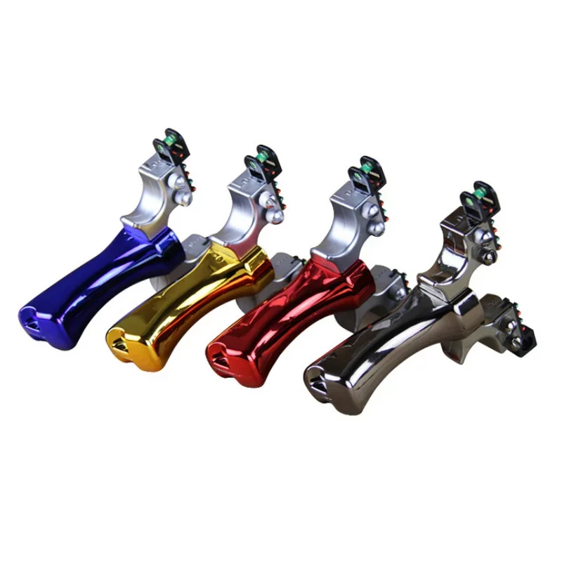 Laser Slingshot Upgrade Outdoor Shooting Catapult Double Screw Quick Pressure Rubber Band Hunting Toy