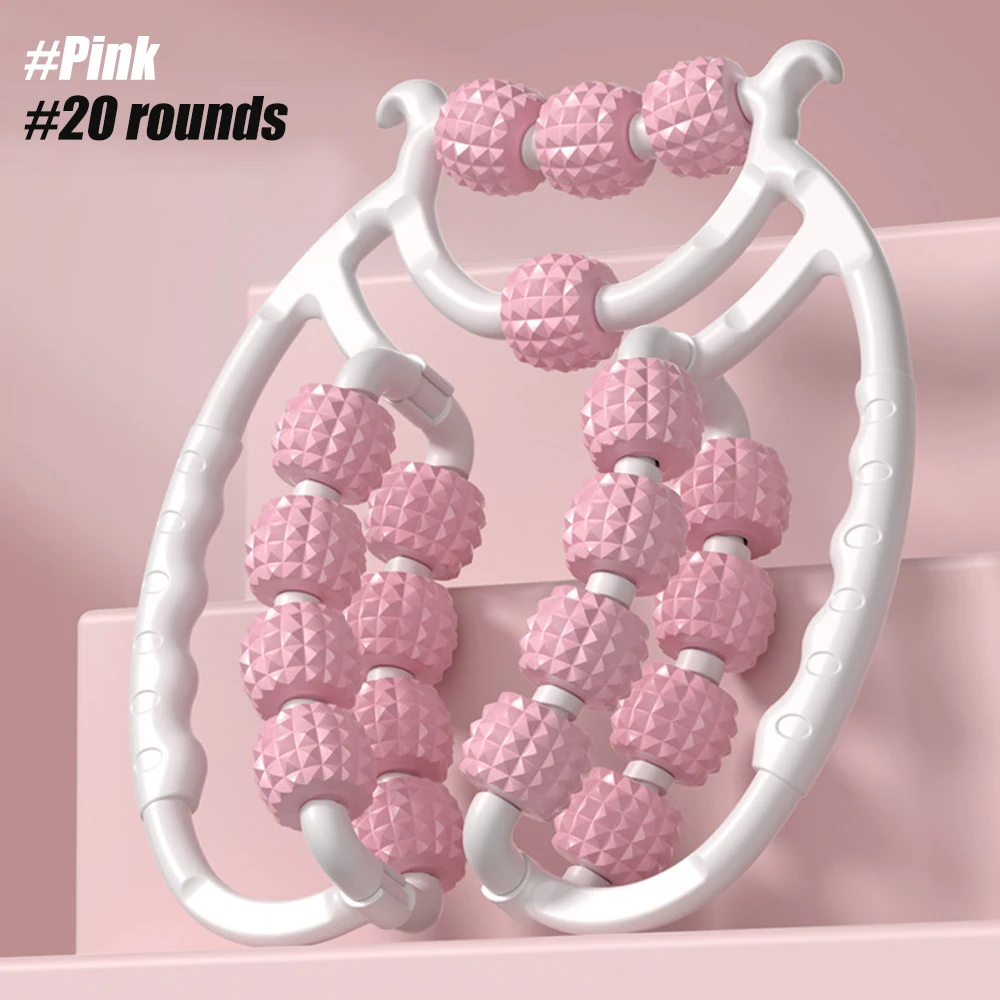 Compact Meridian Massage Roller for Waist, Abs, and Legs - Portable Cellulite Relief Tool