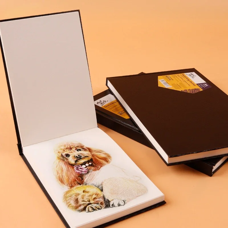 A3/A5/A4 Sketchbook Easy To Color Black Hard Surface Waterproof and Dustproof 150g Thick Notebook Blank Paper Art Supplies 4