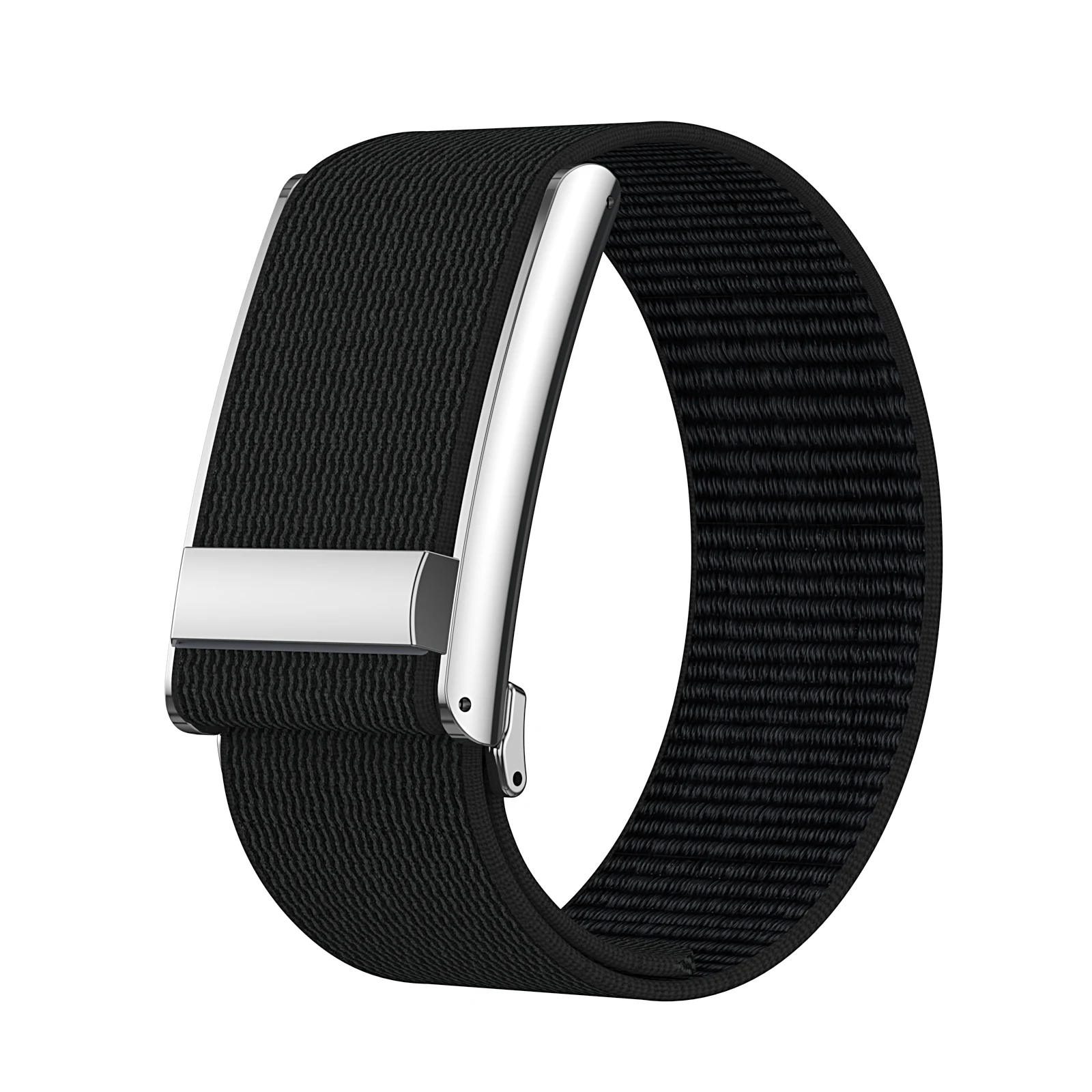 Adjustable Full-Coverage Nylon Strap with Leather Fastening - Water-Resistant Durable Armband Wristband