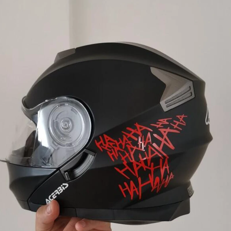 XY Funny motorcycle helmet sticker Reflective Type Motorbike Vinyl Waterproof  12cmx11cm