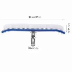 Heavy-Duty Swimming Pool Cleaning Brush - Durable Algae Remover and Scrubber Tool (1PCS)