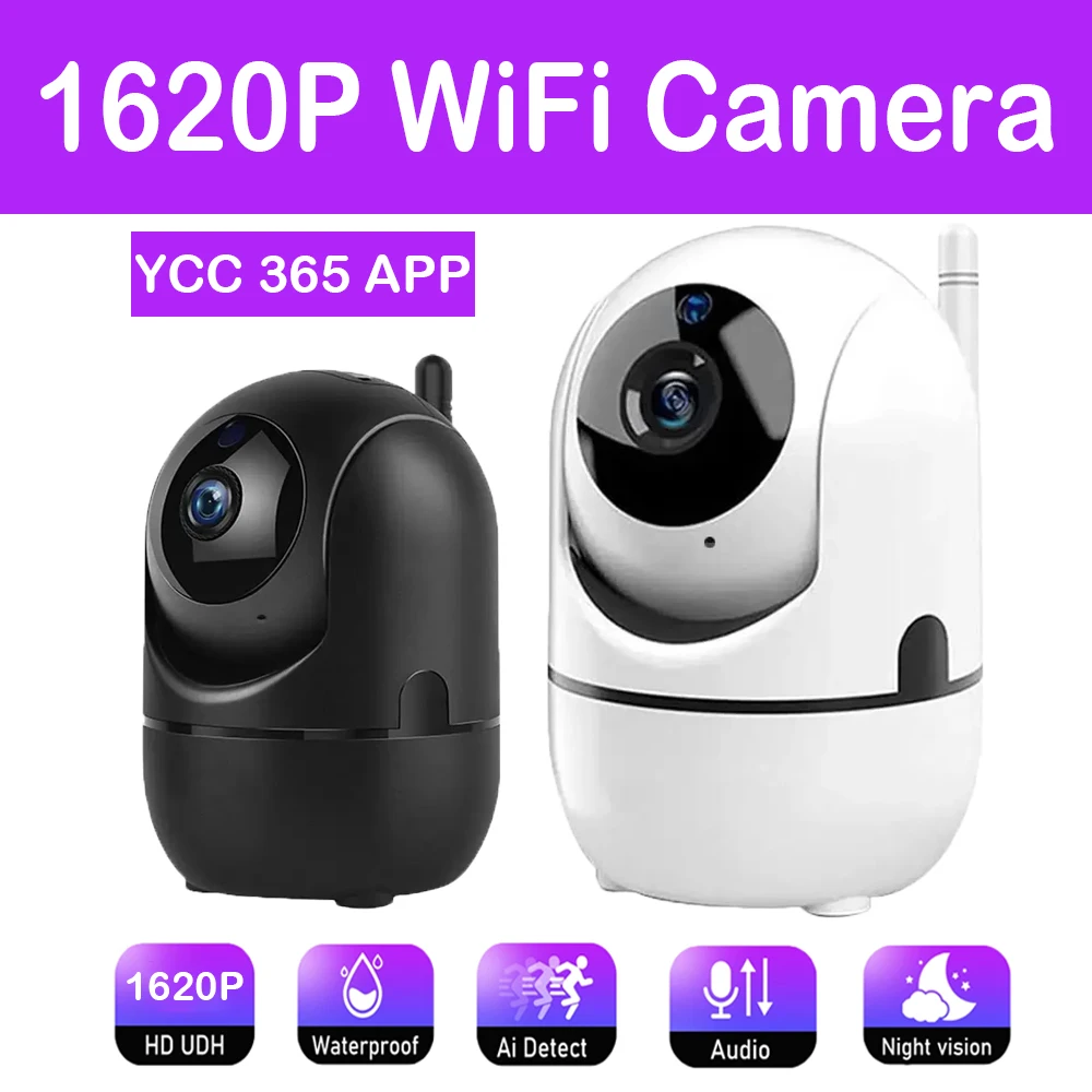 Wifi IP Camera YCC365 Plus Smart Home Auto Tracking 1620P Full Night Vision Network Wireless CCTV Video Baby Security Camera 3