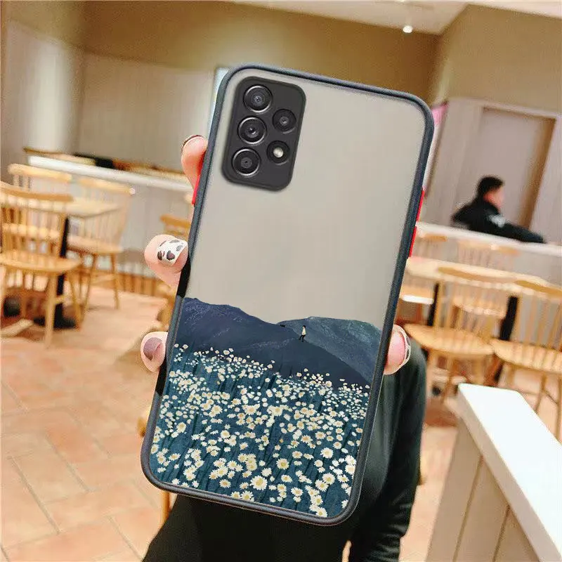 phone belt pouch Scenery Girl Case For Vivo V17 V20 Oil Painted Phone Cover for Vivo Y31 X60 Pro X50 Y20 Y30 Y50 Y51 2021 V15 Y17 Y19 Y91C Capa phone carrying case