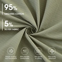 Hypoallergenic Grounding Bed Sheet - Full Size, Organic Cotton, Conductive Fabric for Deep Sleep 2