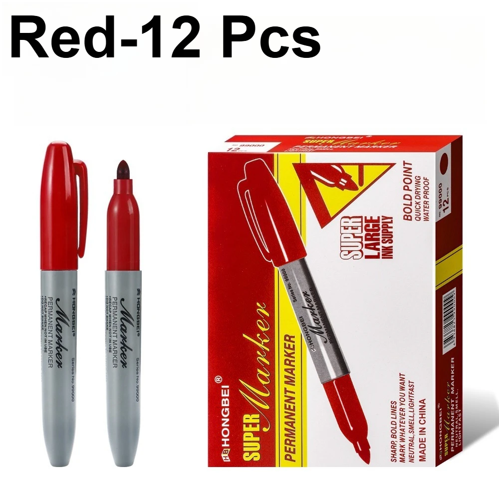 Multi-Pack Fine Tip Permanent Paint Markers - Waterproof & Quick Drying