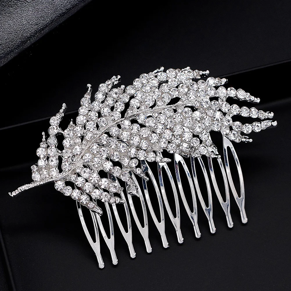 

2pcs Hair Comb Bridal Hairpin Women Rhinestone Hair Comb Clip Wedding Bride Headpiece