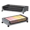 Under-Bed Storage Box Dustproof Handle Design Zipper Closure Blanket Storage Bag With Wheels Large Capacity Under Bed Case 3
