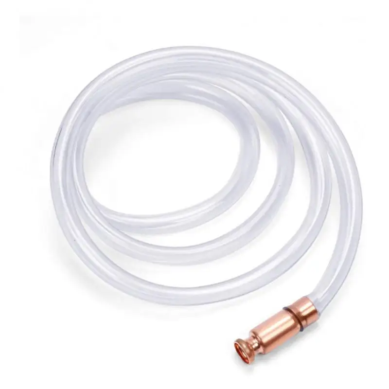 Oil transfer pump Water transfer pump 1.8m/2.5m Manual Suction Fuel Pipe Siphon Pumping Hoses Change Filling Gasoline Oil Water Safety Self Priming Transparent Hoses