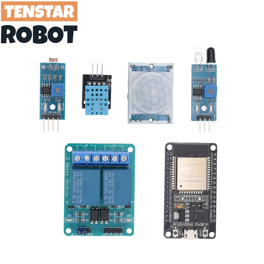TENSTAR Basic Starter Kit ESP32 ESP 32S WIFI Development Board, project learning kit with tutorials ESP32 kit with box - Image 3