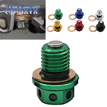 마그네틱 CNC 오일 드레인 플러그 볼트, Kwasaki ER4N ER6N ER6F Z1000 Z650 Z250 Z750 Z800 ZR750 ZX6R 7R 10R ZX11 12R 14R KLX125 110