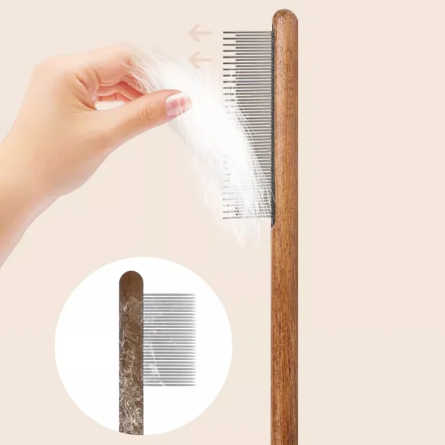 Cat Comb Cat Comb Brush Long Hair Cat Needle Comb Open Knots To Remove Floating Hair Accessories Pet Clraning Supplies 5