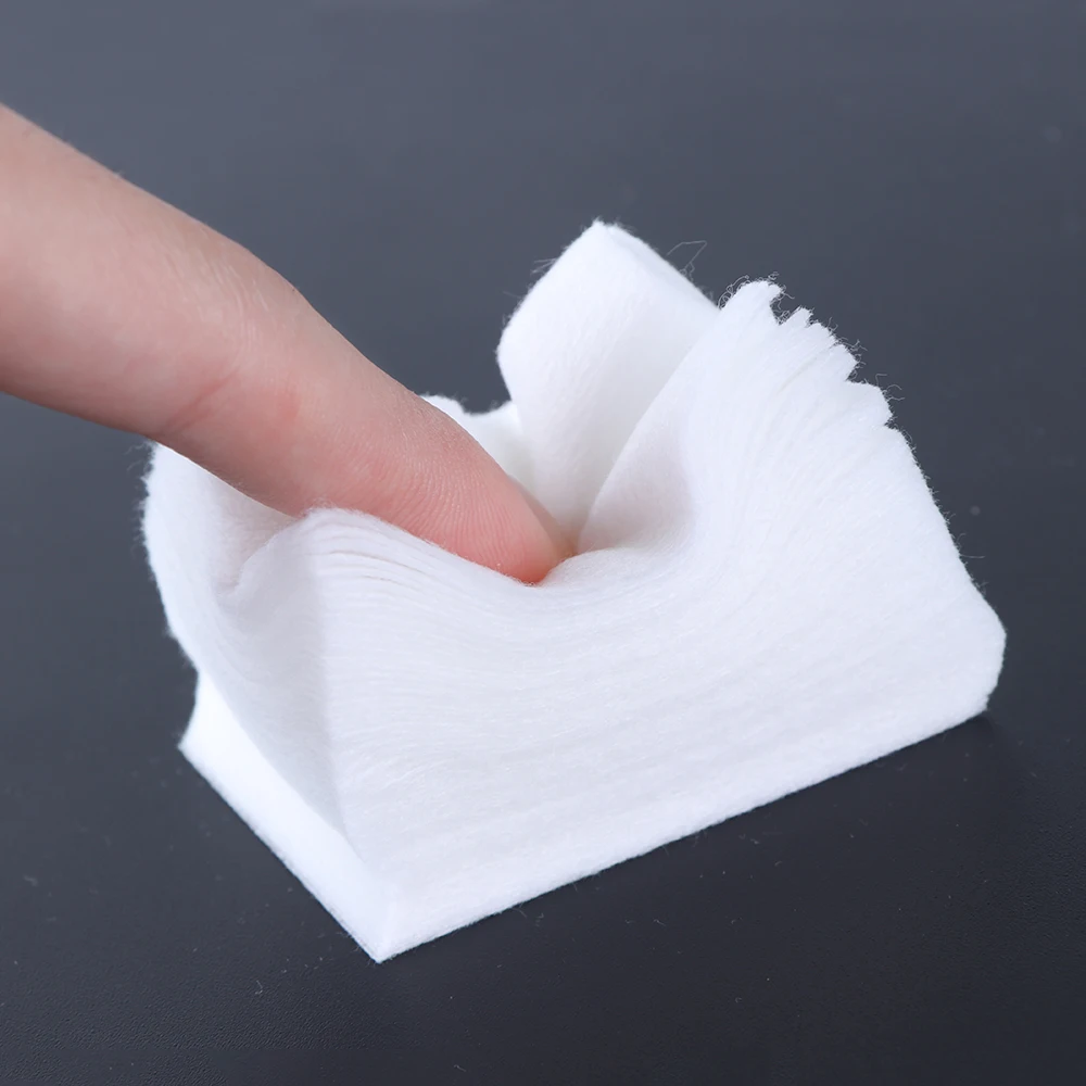 1pack Nail Tools Manicure Gel Nail Polish Remover Lint-Free Wipes Cotton Napkin Nails Lint Pad Paper Polish Manicure Nail Polish Remover Wipes Cotton Pads