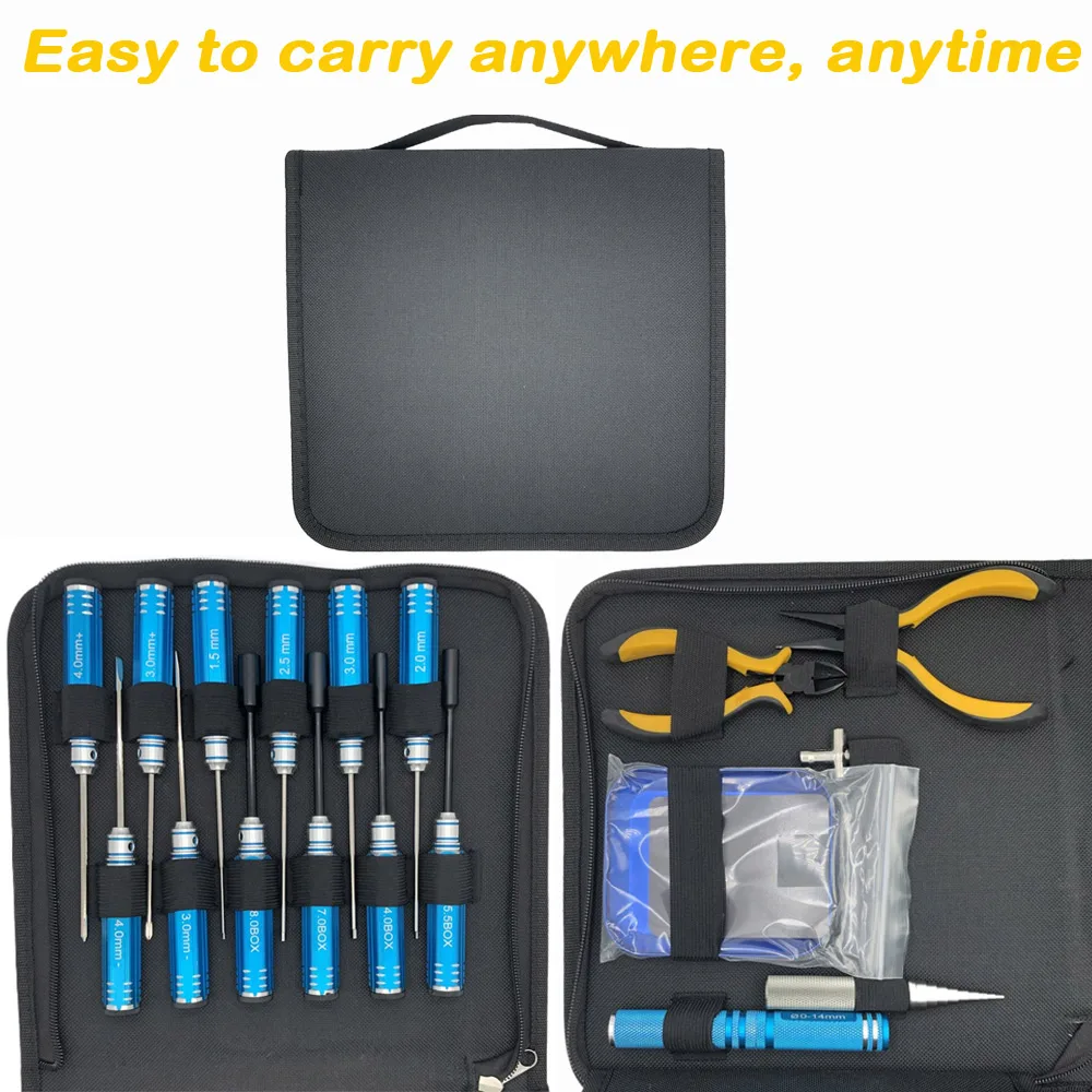 Kit Outils RC 18 en 1 - Tournevis, Pince, Douilles Hexagonales - YSIDO
