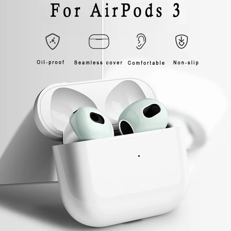 2021 Nuovo Per Airpods 3Rd Custodia Protettiva In Silicone Cover Per La Pelle Auricolari Per Apple Airpod 3 Generation Ear Cover Tips Accessori