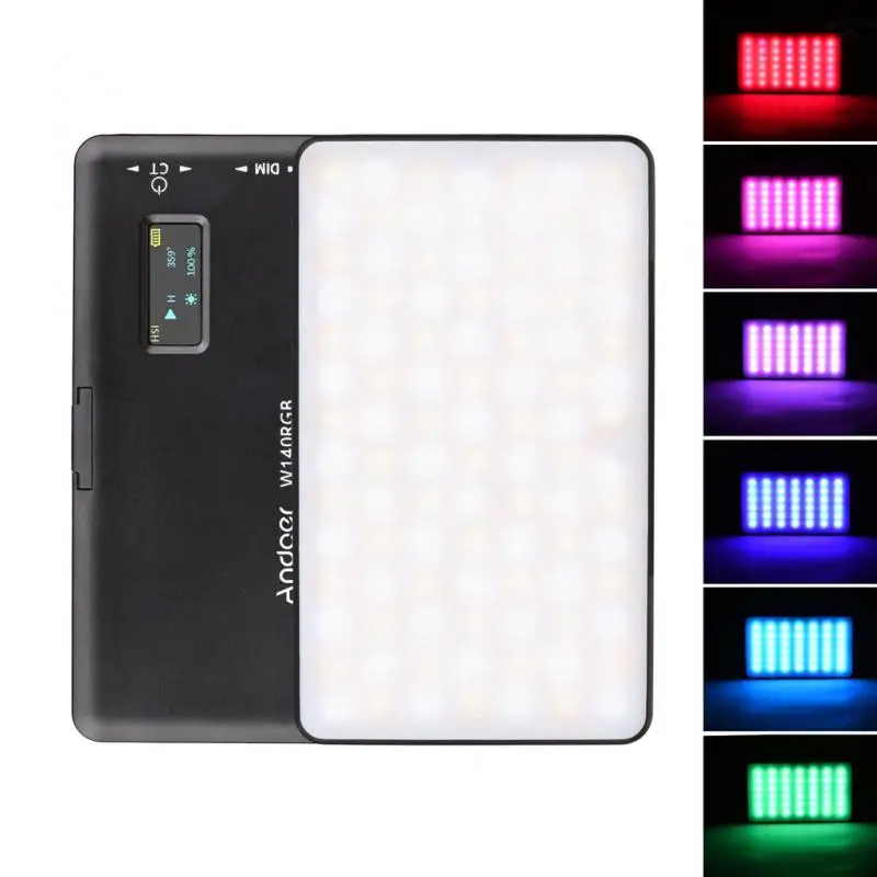 Ulanzi RGB LED 비디오 패널 라이트, 포켓 필 라이트, 밝기 조절, 2500-9000K, 4000mAh 사진, 라이브 스트리밍용, LT002, 7 인치, 2 개