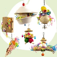 Bird Chewing Paper/ Rattan Toy Small Parrot Hanging Parrot Molar Toy for Cage 1