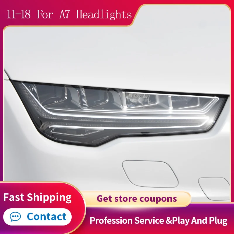 

Car Styling For Audi A7 Headlight Assembly LED Headlight Assembly 2011-2018 Accessories