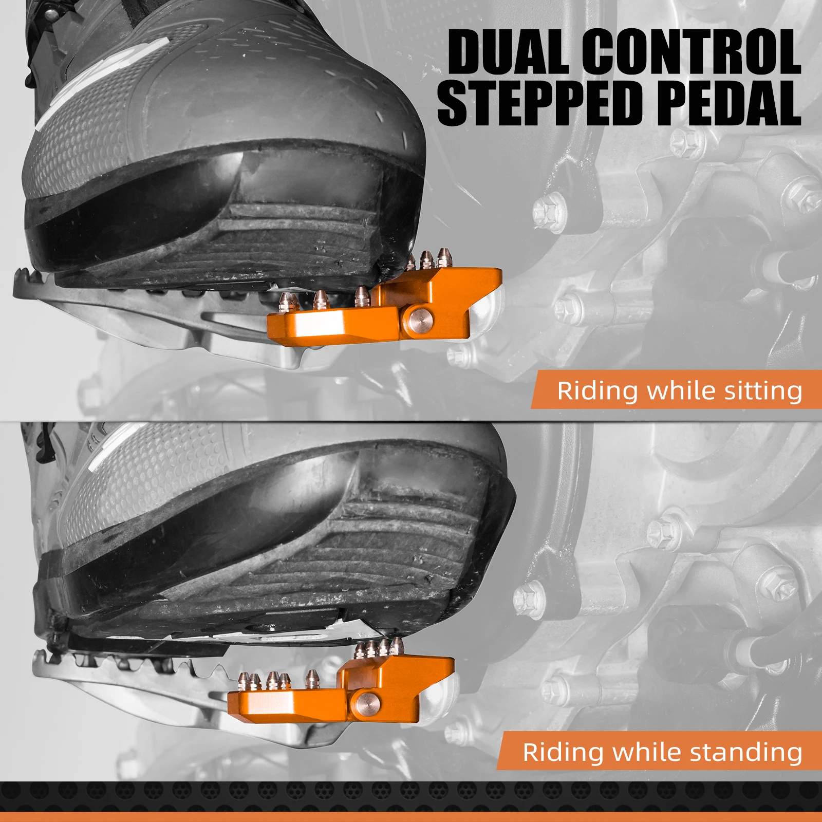 Für 2024 KTM EXC 300 TPi 6D XCW EXCF 350 SX 125 SXF 450 Husqvarna TE 300 2017-2024 GasGas EC 300 Klappbare hintere Bremspedalspitze – Detail 4